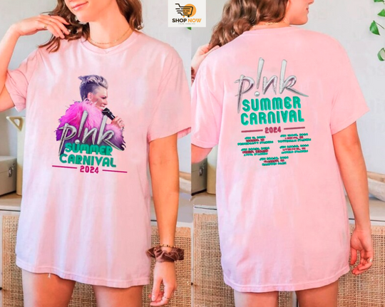 Pink Summer 2024 Tour Shirt Pink Fan Lovers Music