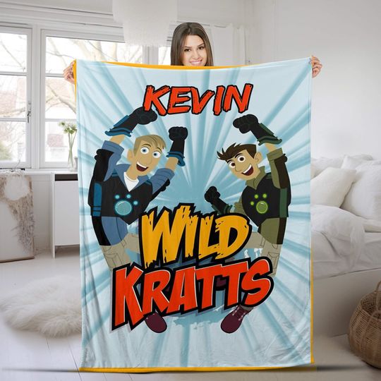 Wild Kratts Birthday Gift, Blues Clues Lovers Fleece Blanket