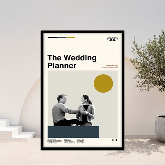 The Wedding Planner Poster, Adam Shankma, Retro Movie Poster