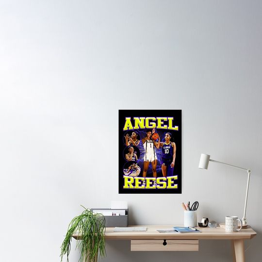 Angel Reese purple Poster
