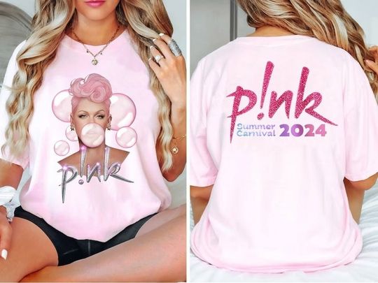 P!nk Pink Singer Summer 2024 Tour Shirt,Pink Fan Lovers Shirt