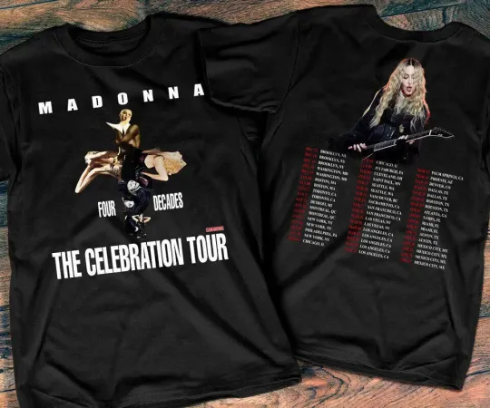 Madonna The Celebration Tour 2023-2024 T-Shirt Music T Shirt