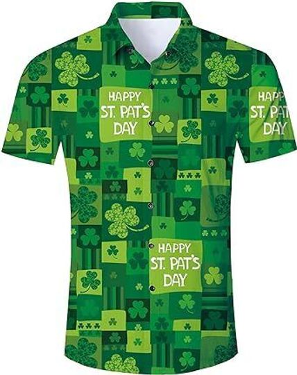 Hawaiian Shirt for Men Funny St. Patrick's Day
