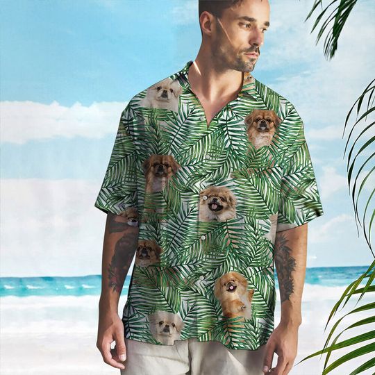 Pekingese Dog Hawaiian Shirt for Men, Women, Dog Aloha Shirt Summer Casual