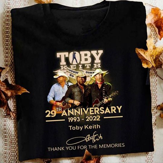 Toby Keith Lovers Signature Black T Shirt Men And Women