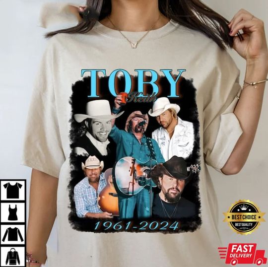Toby Keith RIP 1961-2024 Country Music T-Shirt, Toby Keith Music Shirt