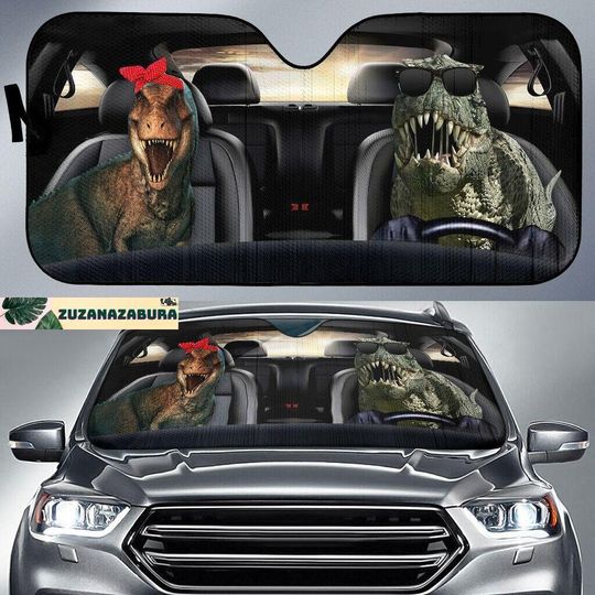 Dinosaur Car Sunshade, Funny Dinosaur Car Sunshade