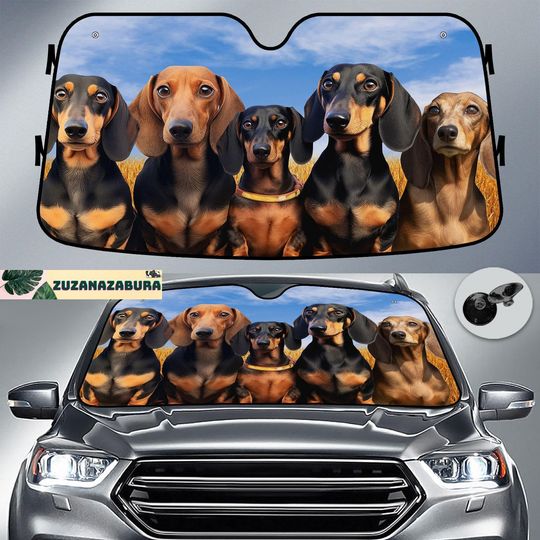Dachshund Car Sunshade, Dog Car Sun Protector