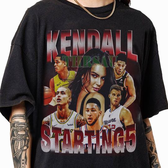 Vintage 90s Graphic Style Kendall Starting Five T-Shirt