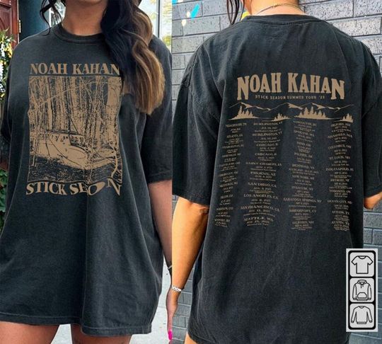 Shirt 2 Sides Noah Kahan Stick Season Tour 2024,Vintage Stick Season Tour 2023