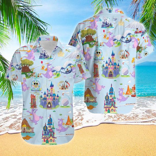 Magical Castle Theme Park Hawaiian Shirt