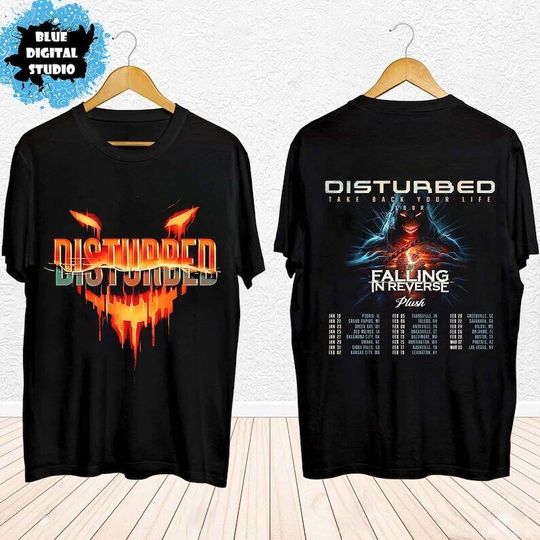 Disturbed 2024 Tour Shirt, Disturbed Band Fan T Shirt