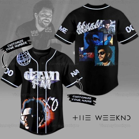 Weeknds Baseball Jersey, Custom Baseball Shirt, Weeknds Shirt