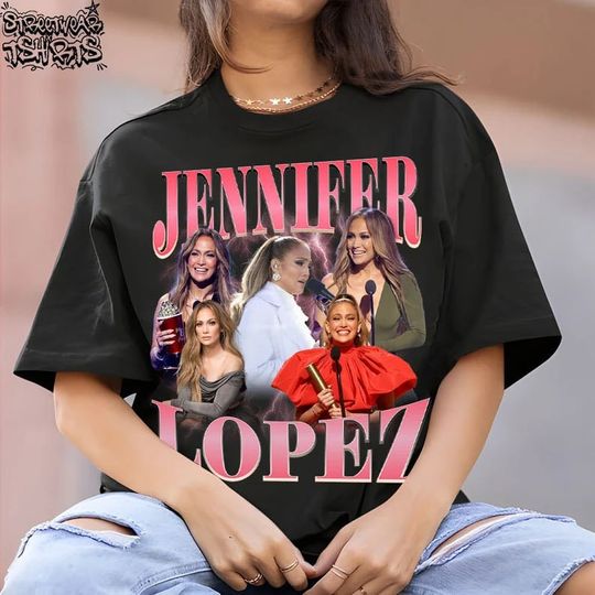 Jennifer Lopez Vintage 90s Graphic T-Shirt, Singer and Actress Shirt