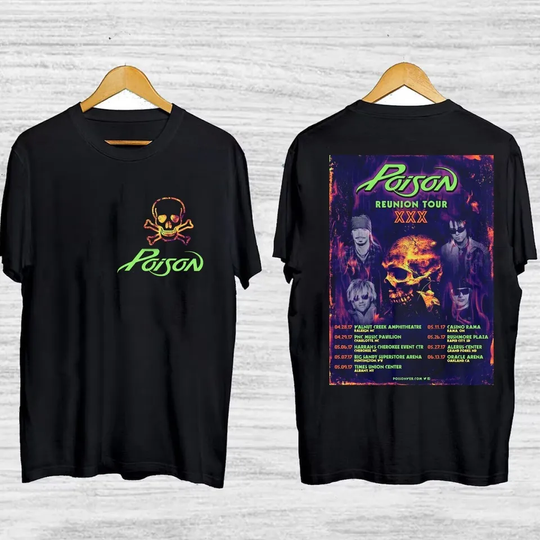 New Poison Tour 2024 Gift Family T-Shirt Gift Fans Music All Size