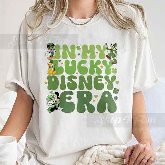 In My Lucky Disney Era Shirt, Retro St Patrick Day T Shirt