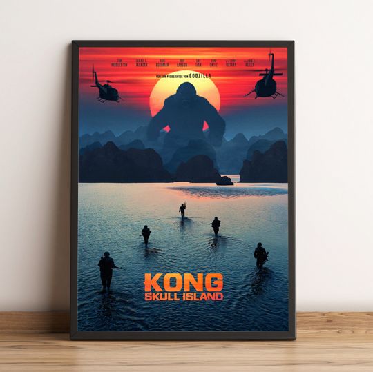 Kong Skull Island Poster, Brie Larson Movie Wall Art
