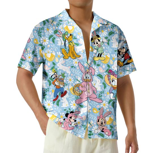 Disney Easter Hawaiian Shirt, Mickey Easter Hawaiian Shirt