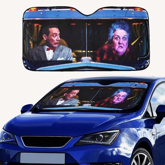 Large Marge and Pee Wee Herman Car Accessory Sun Shade Windshield Sun Shade 2024