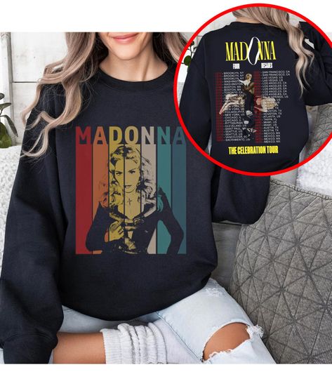 Madonna 90s Vintage Shirt, 2024 Tour Madonna The Celebration Sweatshirt