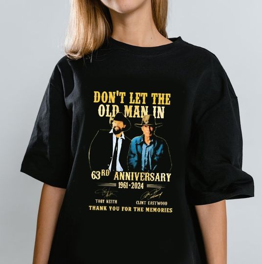 Vintage Toby Keith Dont Let The Old Man In 63rd Anniversary 1961-2024