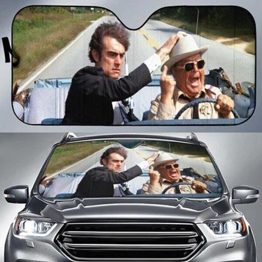 Funny Smokey And The Bandit Buford T. Justice Driving Car Sunshade Accessories