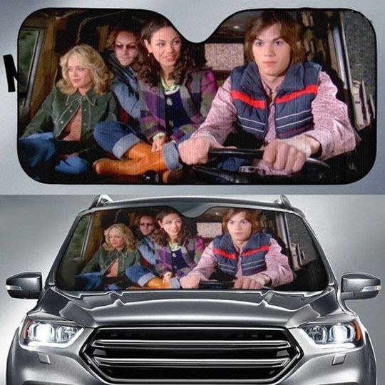 Funny That ’70s Show Driving Car Sitcom Lover Driving Sun Shade Decoration