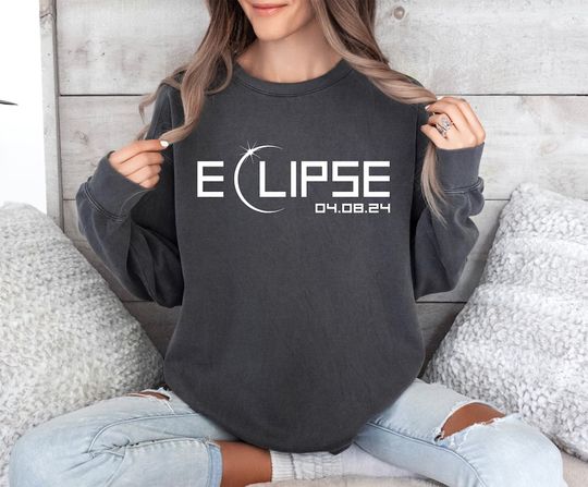 2024 Total Solar Eclipse April 8 Sweatshirt, Astronomy Lover