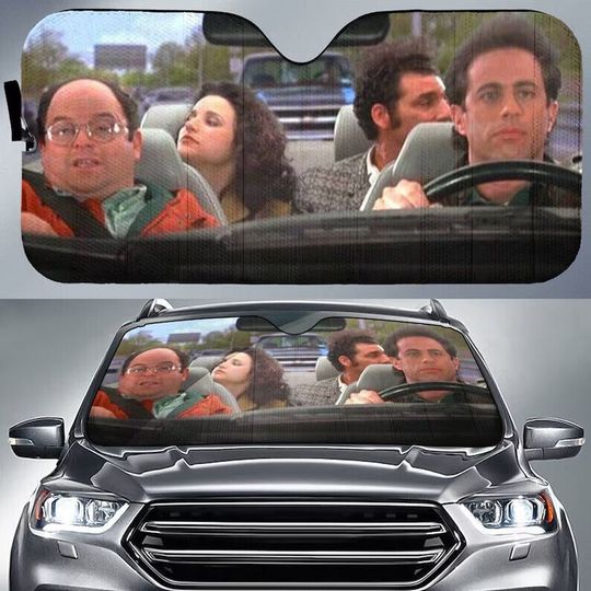 Seinfeld Car Sunshade Seinfeld George Costanza Elaine Benes Car Windshield Decor