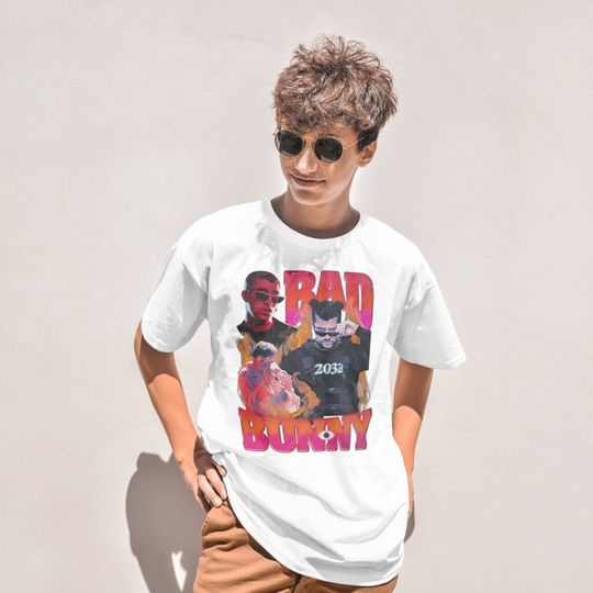 Bad Bunny Hiphop Shirt repper Shirt  Most Wanted Tour Shirt