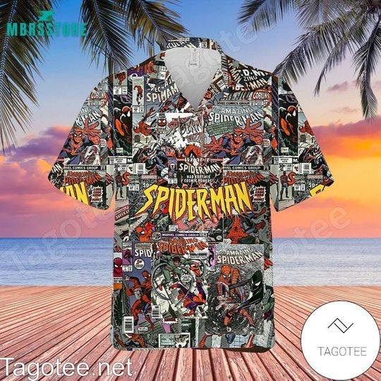 Save The World Spiderman Hawaiian Shirt, Aloha Summer Beach Party Holiday Shirt