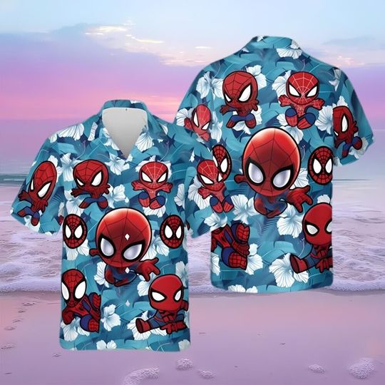 Spider Man Movie Hawaii Shirt, Men Hawaii Shirt