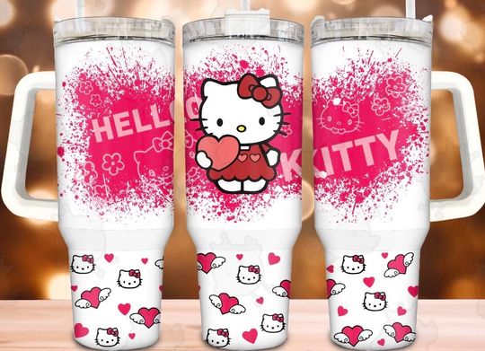 Hello Kitty Tumbler, Hello Kitty Tumbler 40 oz with Handle