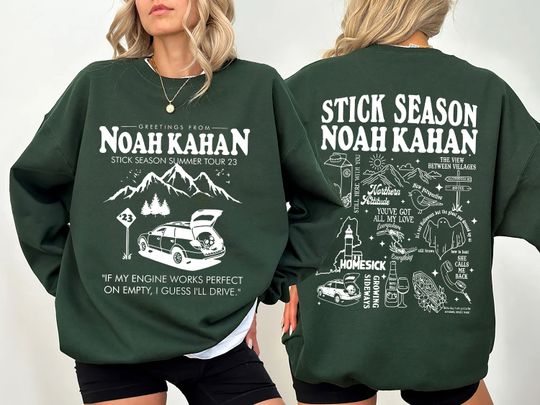 Vintage Stick Season Tour Sweatshirt, Noah Kahan Stick Season Tour 2024