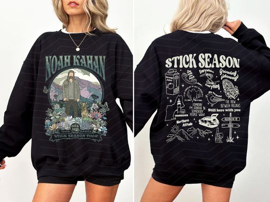 Vintage Stick Season 2024 Sweatshirt, Retro Noah Kahan Tour 2024