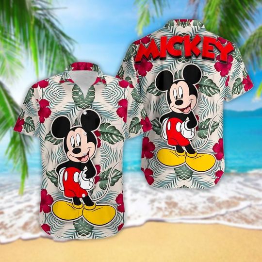 Disney Mickey Mouse 3D Hawaiian Shirts, Magical Theme Park Mouse Hawaiian
