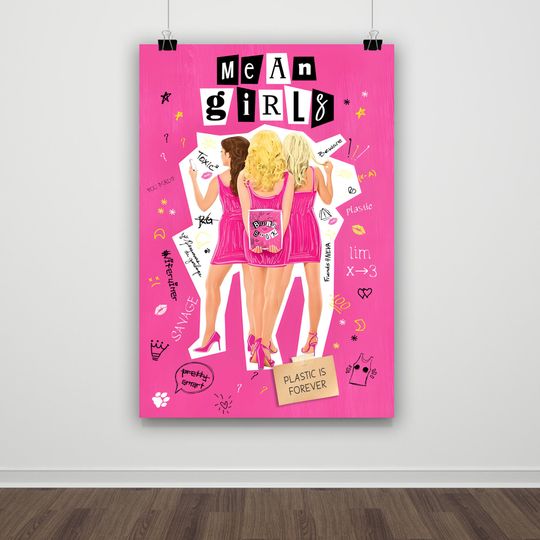 Mean Girls Burn Book 2024 Movie Poster, Movie Wall Art