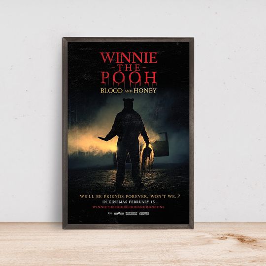 Winnie-the-Pooh Blood and Honey Movie Poster, Room Decor