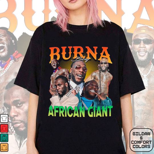 Vintage 90s Graphic Style Burna Boy T-Shirt, Burna Boy Tee, Retro Burna Boy Shirt