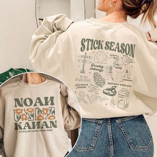 Noah Kahan Stick Season Tour 2024,Vintage Stick Season Tour 2023 Sweatshirt