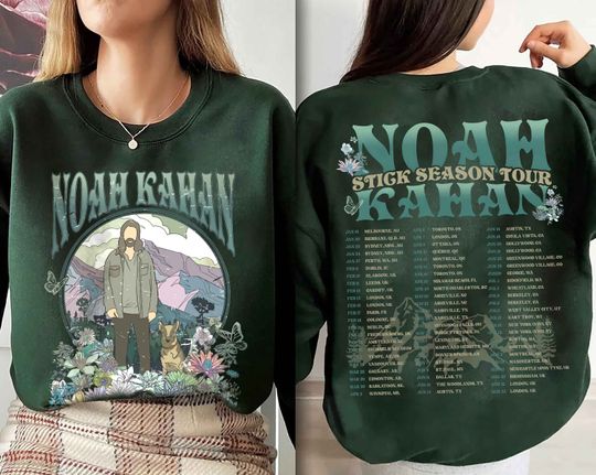 Vintage Stick Season 2024 Sweatshirt, 2 SIDES Noah Kahan