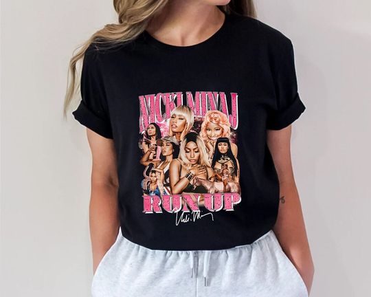 Vintage Hot Nicki Minaj Tour Shirt, Nicki Minaj Rapper 90's Shirt