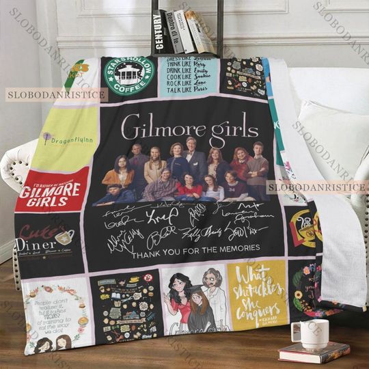 Gilmore Girls Fleece Blanket, Gilmore Girls Blanket, Bedding Blanket