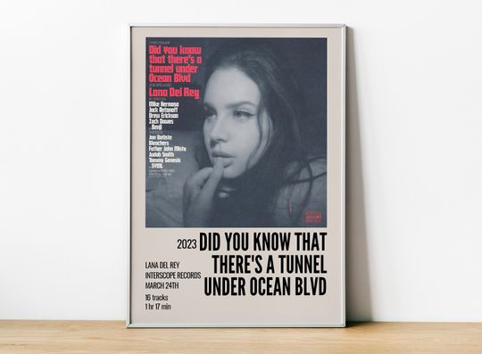 Lana Del Rey | Did You Know That There's A Tunnel Under Ocean Posters