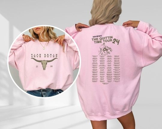 Zach Bryan The Quittin Time Tour 2024 Sweater,Country Music