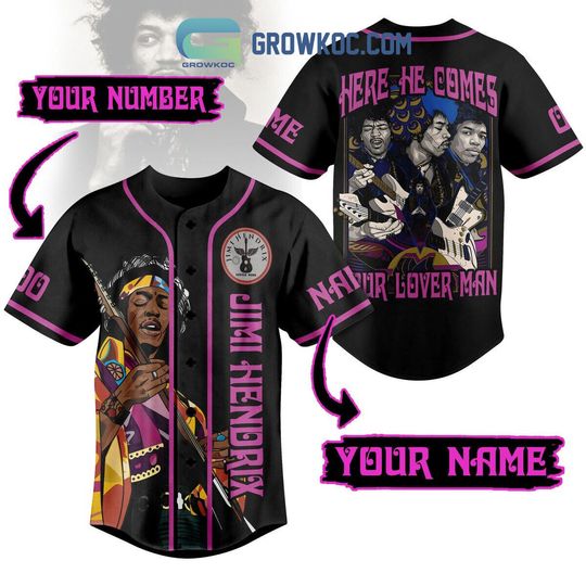 Personalized Jimi Hendrix Our Lover Baseball Jersey