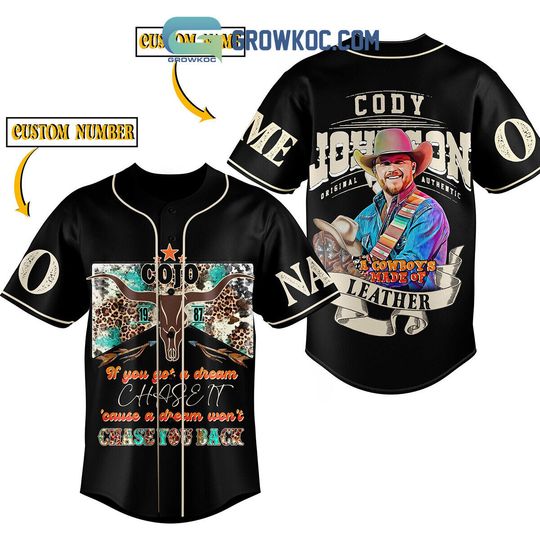 Personalized Cody Johnsonn Made Of Leather Baseball Jersey