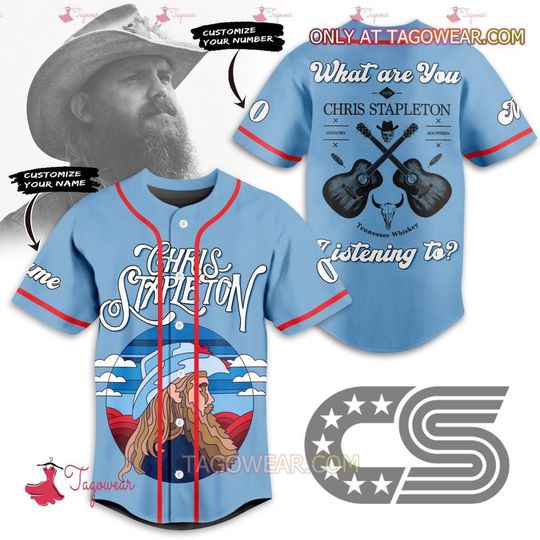 Personalized Chris Stapleton What Are You Listening Baseball Jersey