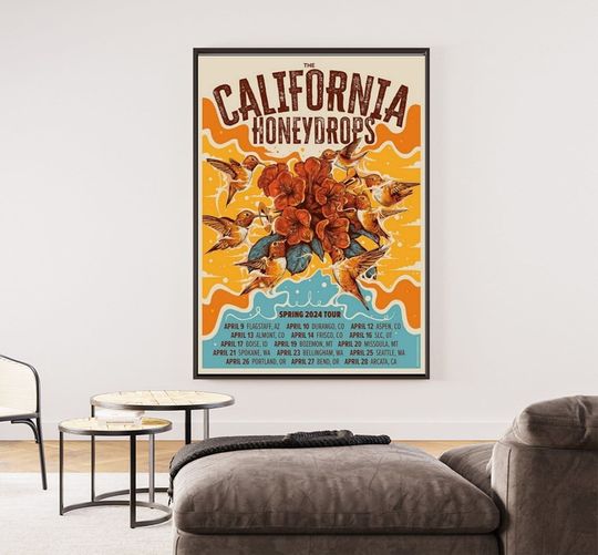 The California Honeydrops Spring 2024 Tour Poster