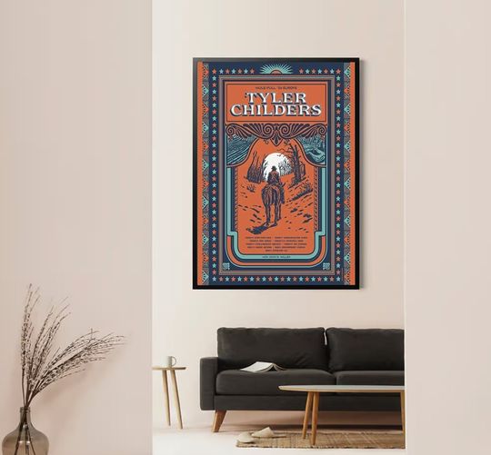 Tyler Childers Mule Pull 2024 Europe Tour Poster